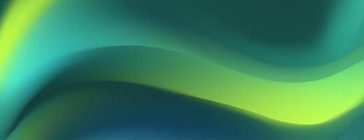 Alluring abstract mesh blur background features a captivating, blurred wave pattern in verdant hues, delivering a contemporary, attention grabbing visual asset for diverse design uses vector