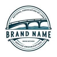 Bridge Logo Design. bridge with a symbol shape vector