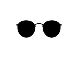 Sun Eye Glasses Silhouette, Front View, Flat Style, can use for Pictogram, Logo Gram, Apps, Art Illustration, Template for Avatar Profile Image, Website, or Graphic Design Element vector