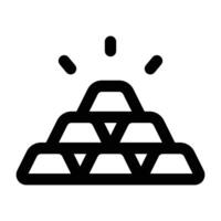 Simple Gold icon. The icon can be used for websites, print templates, presentation templates, illustrations, etc vector