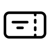 Simple Coupon icon. The icon can be used for websites, print templates, presentation templates, illustrations, etc vector