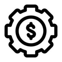 Simple Money Management icon. The icon can be used for websites, print templates, presentation templates, illustrations, etc vector