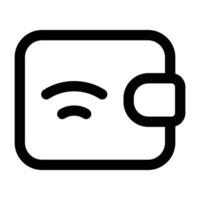 Simple Ewallet icon. The icon can be used for websites, print templates, presentation templates, illustrations, etc vector