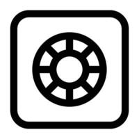 Simple Safety Box icon. The icon can be used for websites, print templates, presentation templates, illustrations, etc vector
