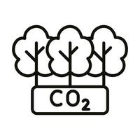 Carbon Offset Programs icon illustration vector