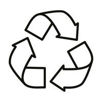 Reduce Reuse Recycle icon vector
