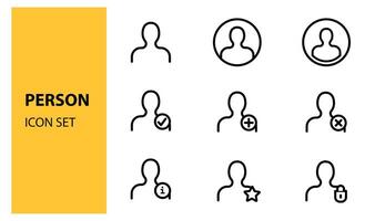 Universal contact icons set vector
