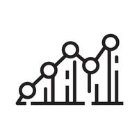 Graph chart economic icon. Money business increase design. vector
