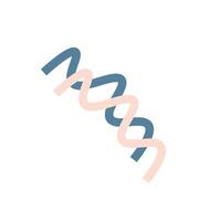 Abstract illustrative flat handraw element vector
