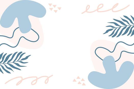 Abstract illustrative flat handraw element background template vector