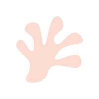 Abstract illustrative flat handraw element vector