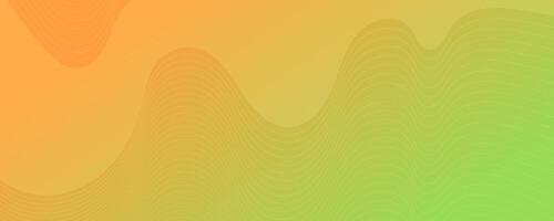 Modern colorful gradient background with wave lines vector