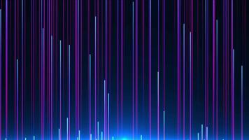 Abstract digital background with glowing neon particle lines. movement of a stream of luminous bright lines. Digital technology, social media connections, fast internet connection. video