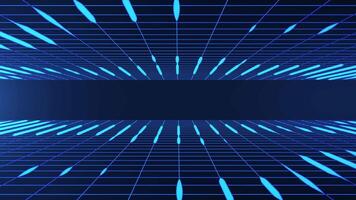 Abstract digital background with technology grid video