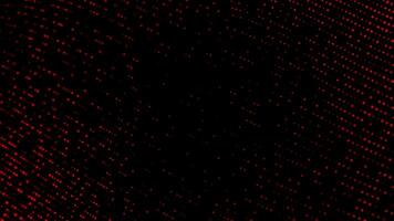 Digital waves of glowing particles and dot, abstract tech futuristic background with heavy date flow. rendering. Screensaver animation video
