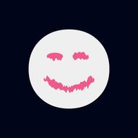 fake smile design vector