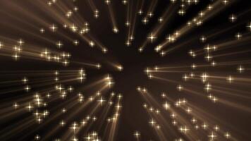 Abstract background with glowing particles of twinkling bright stars. luxurious glitter. seamless loop video