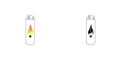 Creative match lighter logo design with modern style ,premium vector