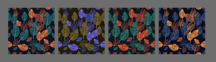 Seamless geometric patterns colorful flower illustrator template vector
