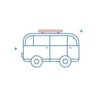 Public Transport, City Bus, Bus Travel, Bus Service, Public Transportation Bus Icon Design vector