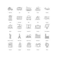 Comprehensive Travel Icon Design Collection vector