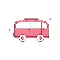 Public Transport, City Bus, Bus Travel, Bus Service, Public Transportation Bus Icon Design vector