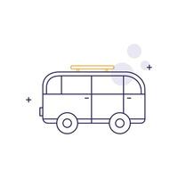 Public Transport, City Bus, Bus Travel, Bus Service, Public Transportation Bus Icon Design vector