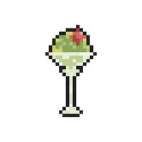 ice cream pixel art for dynamic digital projects and designs. vector