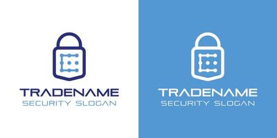 Letter C Smart Lock Logo, Perfect for Digital Padlock and Residential Security Services vector
