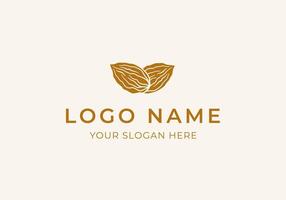 Logo Dates fruits minimalist, Dates fruits overlap logo. Editable file vector