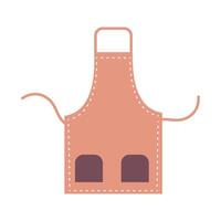 Apron isolated on white background vector