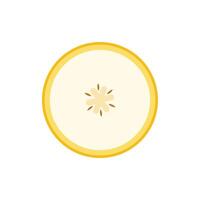 Banana slices isolated on a white background. Banana icon . vector