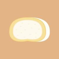 Swiss roll cake on background. Swiss roll cake . vector