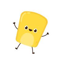 Corn kernel character design. Corn on white background. Corn kernel . vector