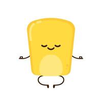 Corn kernel character design. Corn on white background. Corn kernel . vector
