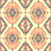abstract fabric seamless pattern in a geometric style, American Indian tribe style vector