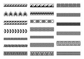 Ancient Greek Patern Element Set vector