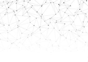 low poly background with connecting lines and dots vector
