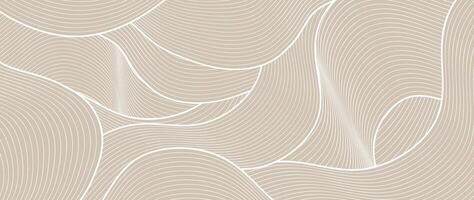 Abstract line art background . Minimalist pencil hand drawn contour doodle scribble curve lines style background. Design illustration for fabric, print, cover, banner, decoration, wallpaper. vector