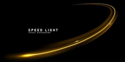 beautiful light speed line background on black background abstract design illustration vector