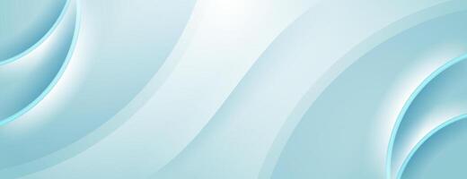 white and blue abstract background with wavy lines texture and circles vector