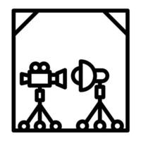 Studio Line Icon Design vector