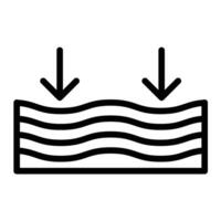 Memory Foam Line Icon Design vector