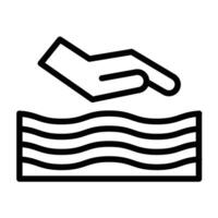 Comforter Line Icon Design vector