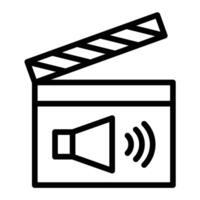 Casting Call Line Icon Design vector