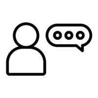 User Line icon design vector