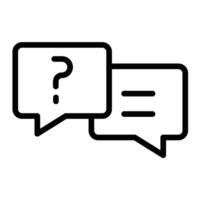 Faq Line icon design vector