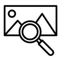 Image Correction Line Icon Design vector