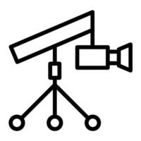 Camera Crane Line Icon Design vector