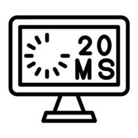 Ping Line Icon Design vector
